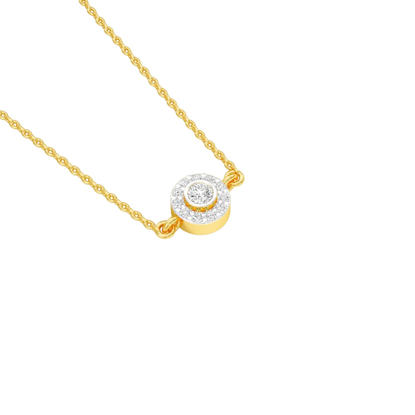 Nova Blink Diamond Pendant 18 KT / Yellow Gold