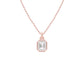 Fourfold Glow Halo Diamond Pendant