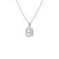 Fourfold Glow Halo Diamond Pendant