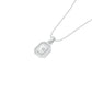 Fourfold Glow Halo Diamond Pendant