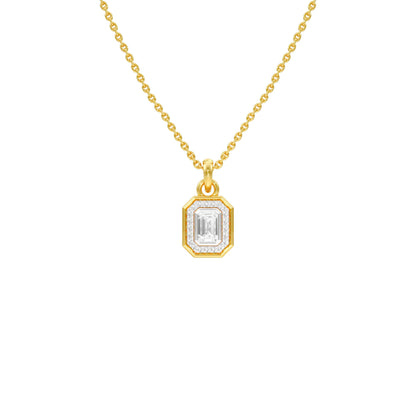Fourfold Glow Halo Diamond Pendant