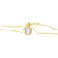 Fourfold Glow Halo Diamond Pendant