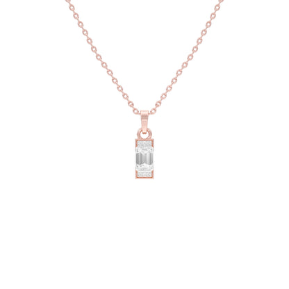 Emerald Drop Diamond Pendant