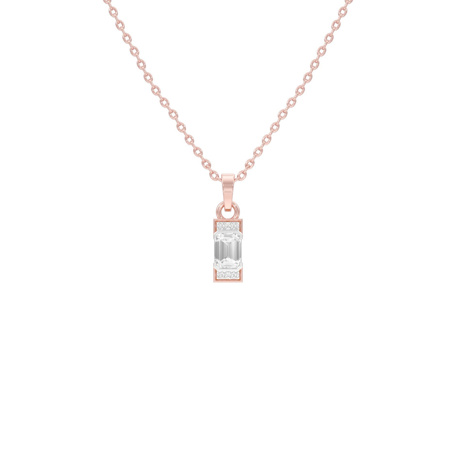 Emerald Drop Diamond Pendant
