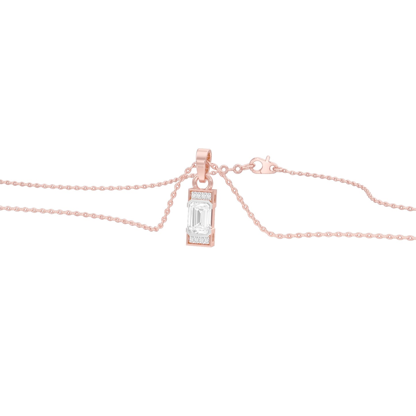 Emerald Drop Diamond Pendant
