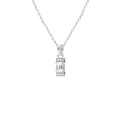 Emerald Drop Diamond Pendant