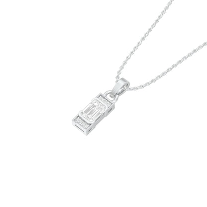 Emerald Drop Diamond Pendant