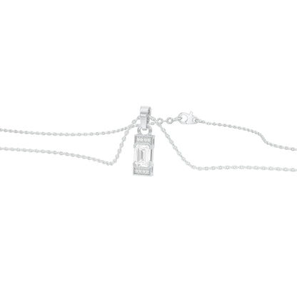 Emerald Drop Diamond Pendant