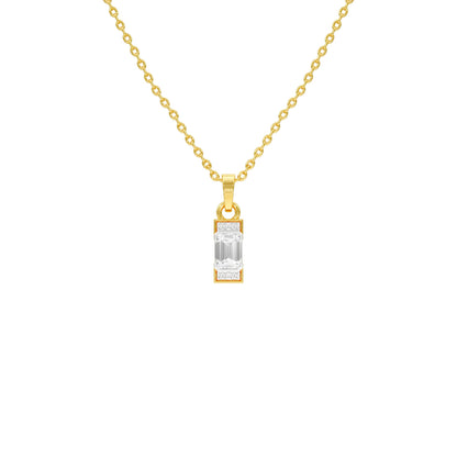 Emerald Drop Diamond Pendant