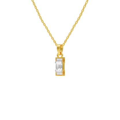 Emerald Drop Diamond Pendant