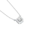 Minimalistic Ode Halo Diamond Pendant 18 KT / White Gold