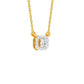 Minimalistic Ode Halo Diamond Pendant 18 KT / Yellow Gold