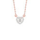 Cupid's Glow Diamond Pendant 18 KT / Rose Gold