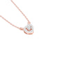 Cupid's Glow Diamond Pendant 18 KT / Rose Gold