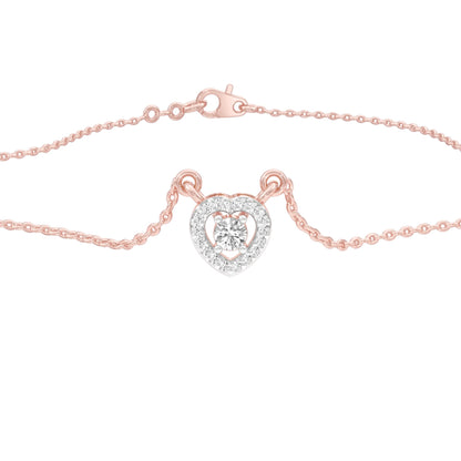 Cupid's Glow Diamond Pendant 18 KT / Rose Gold