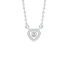 Cupid's Glow Diamond Pendant 18 KT / White Gold