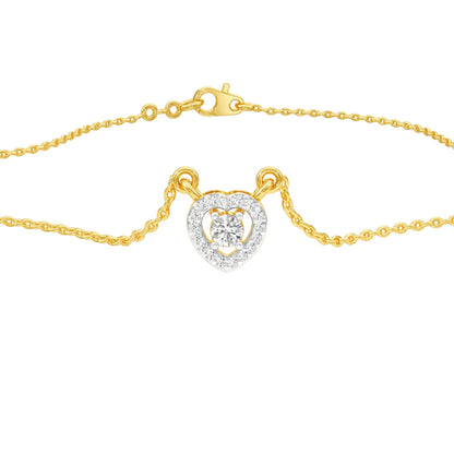 Cupid's Glow Diamond Pendant 18 KT / Yellow Gold