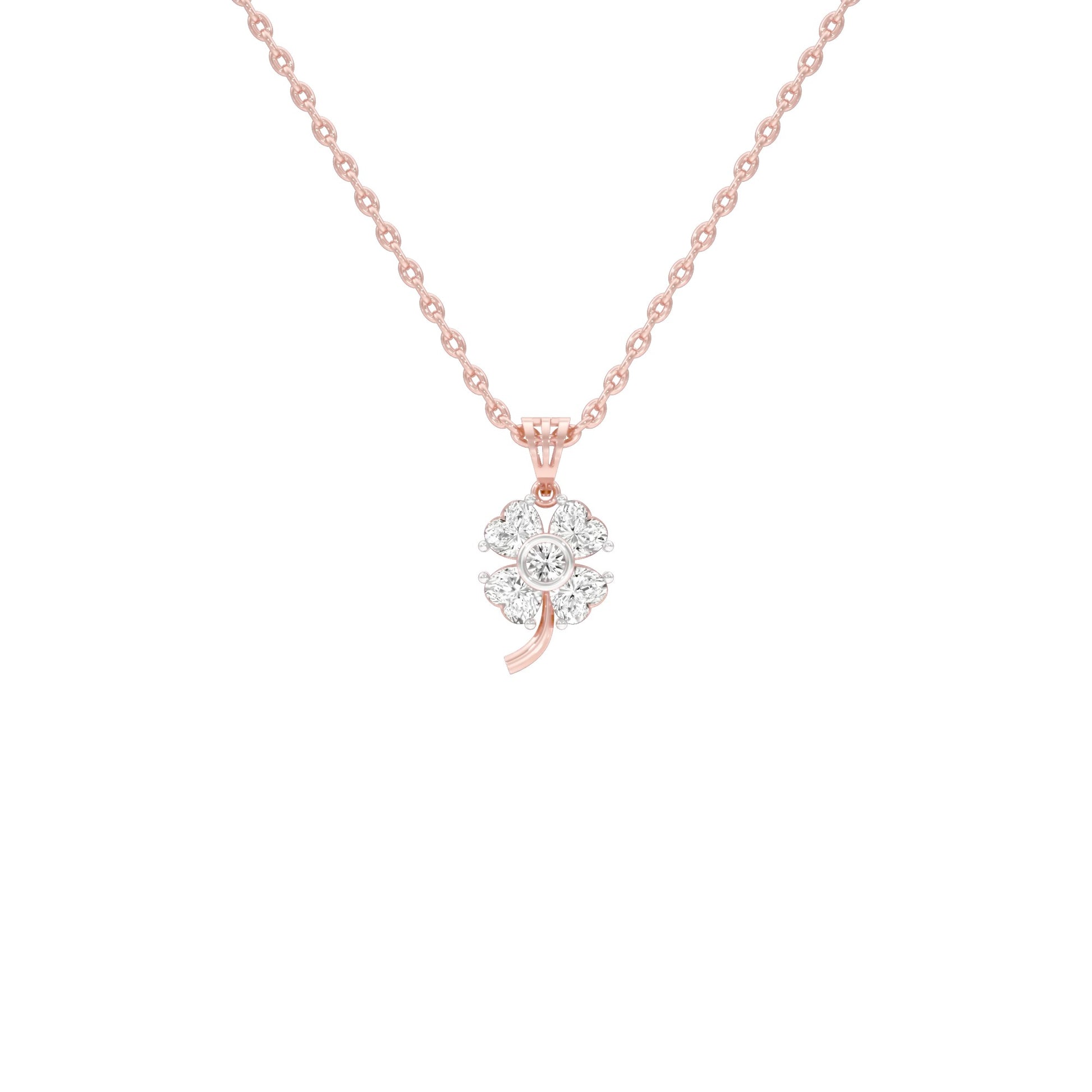 Cosmic Mist Diamond Pendant 18 KT / Rose Gold