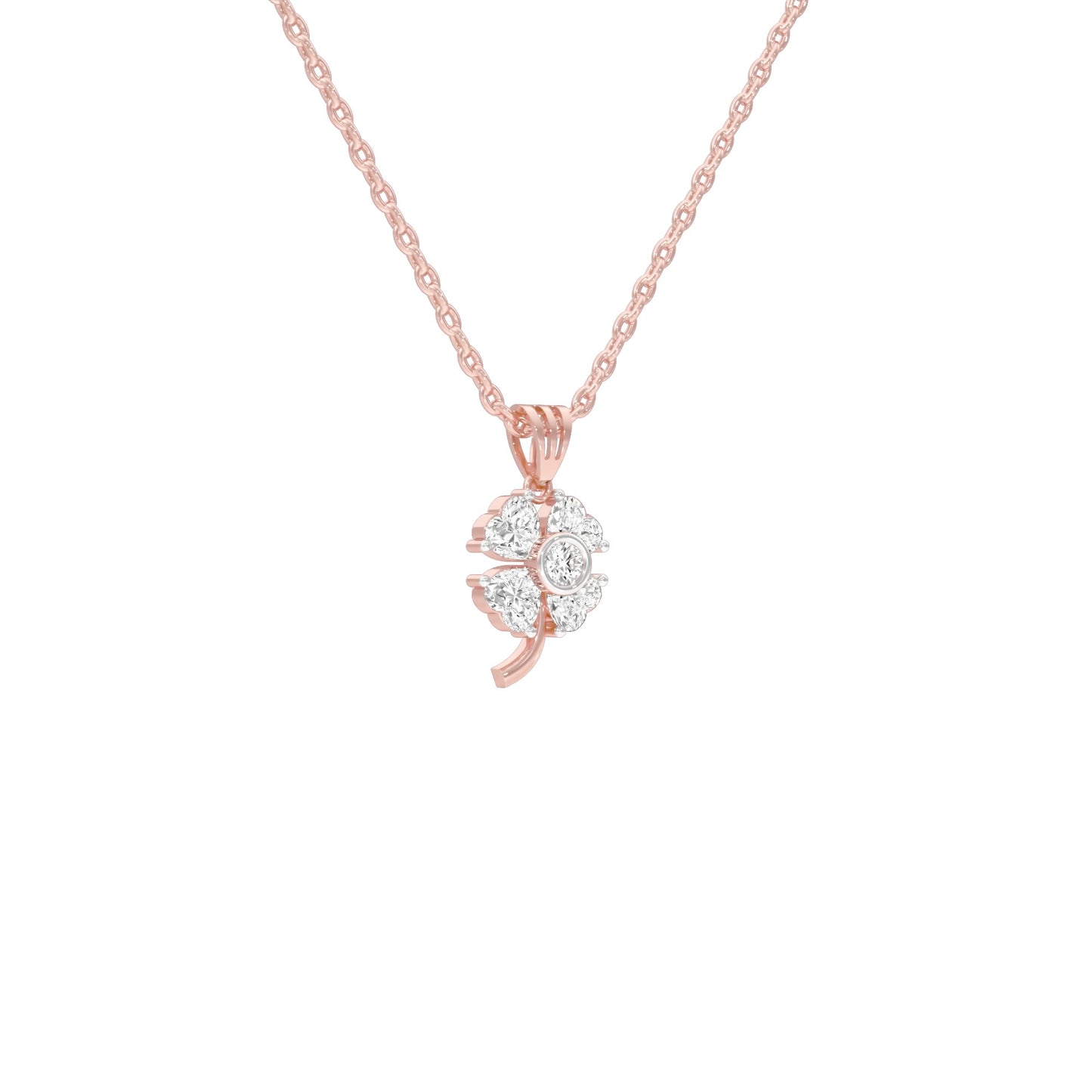 Cosmic Mist Diamond Pendant 18 KT / Rose Gold