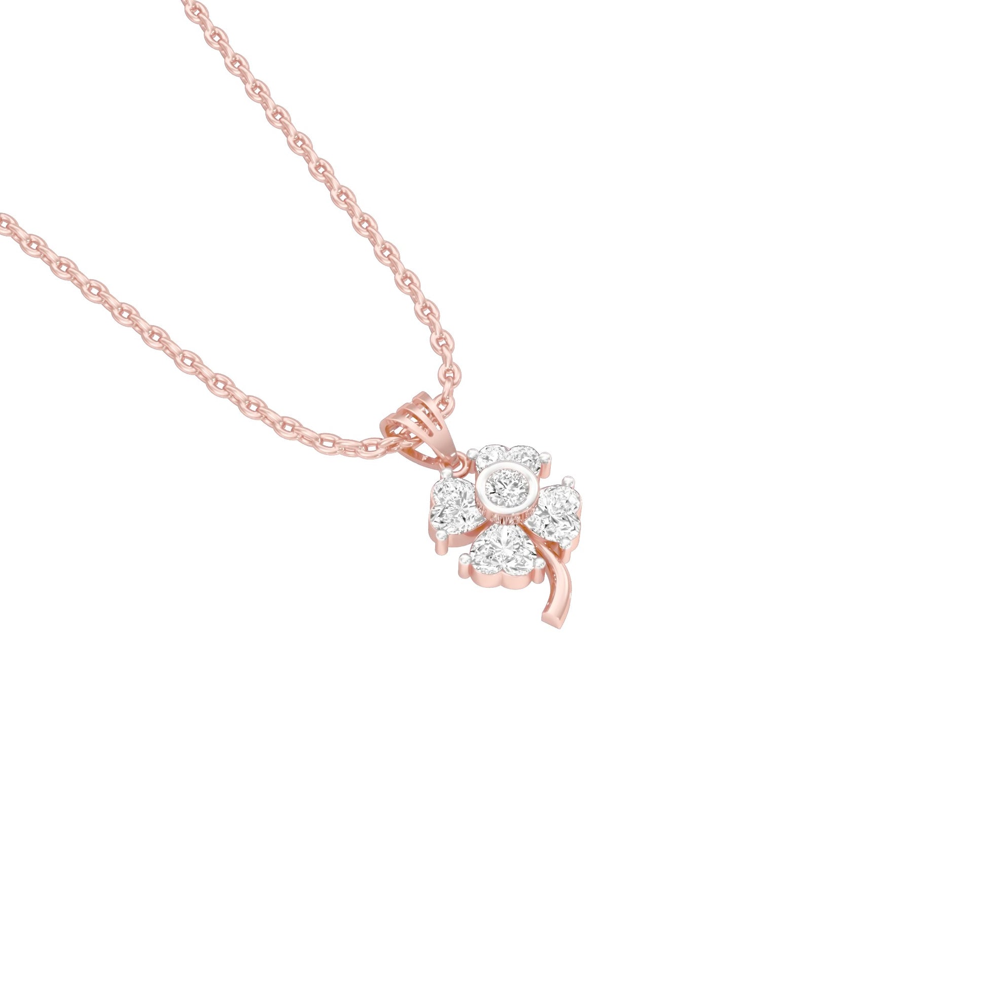Cosmic Mist Diamond Pendant 18 KT / Rose Gold