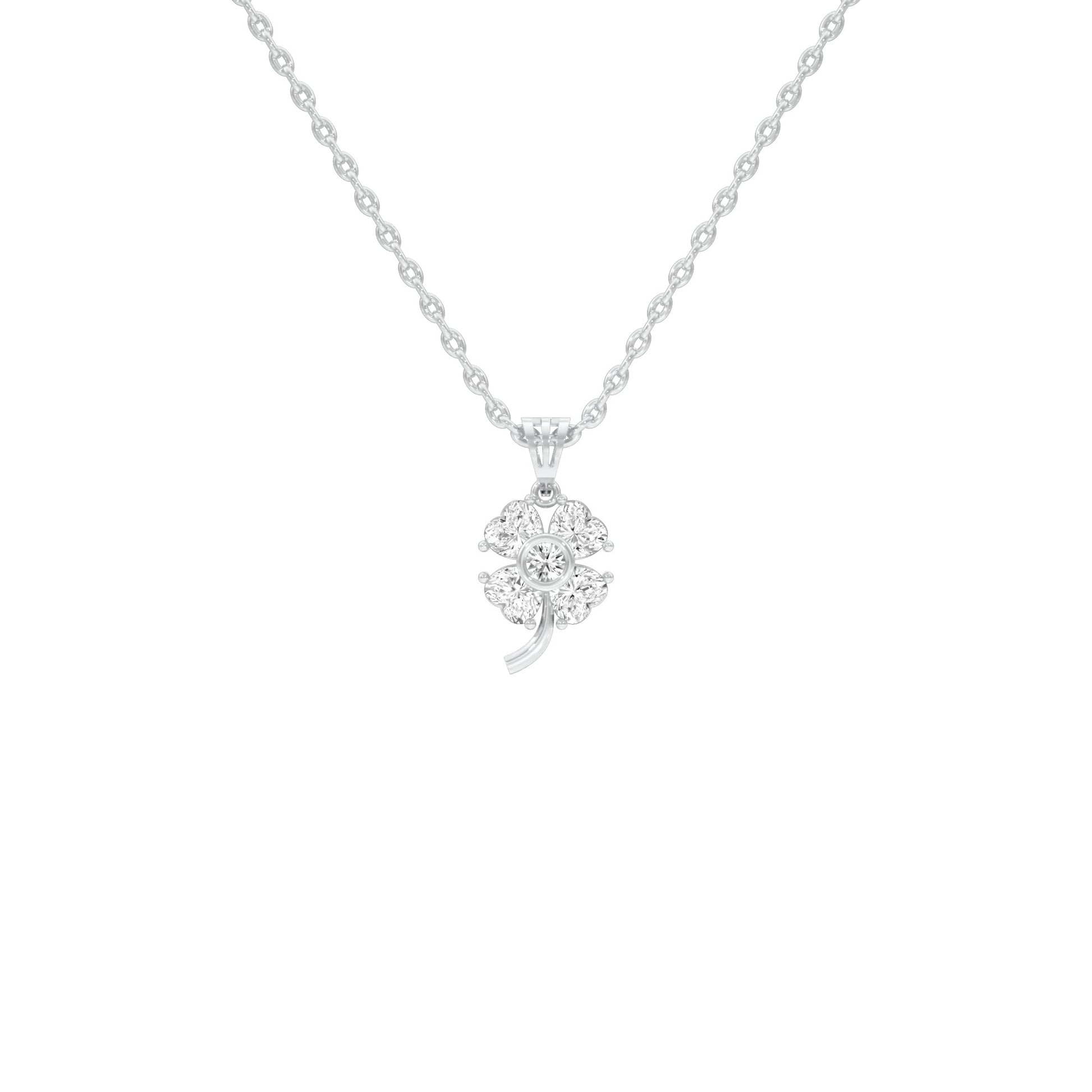 Cosmic Mist Diamond Pendant 18 KT / White Gold