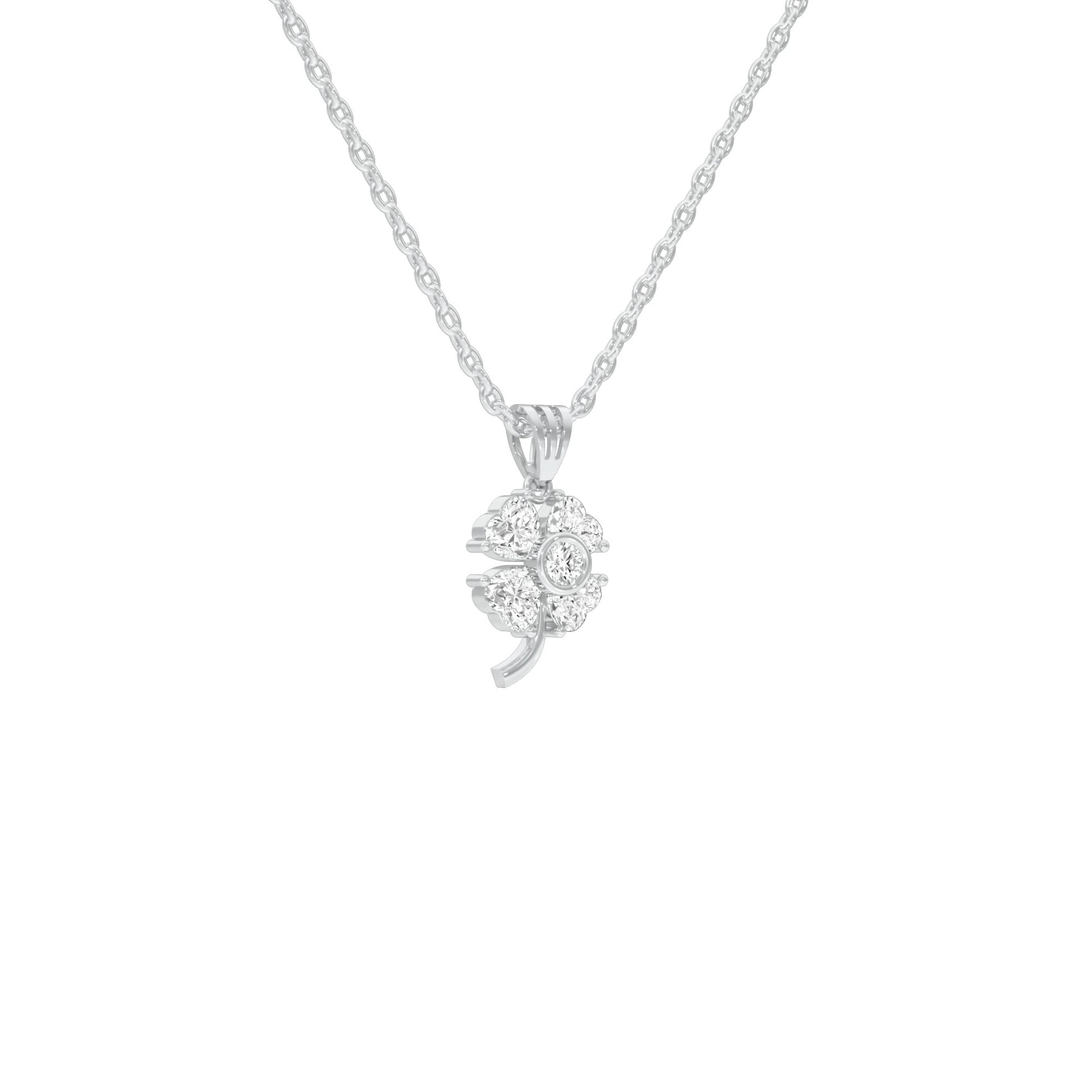 Cosmic Mist Diamond Pendant 18 KT / White Gold