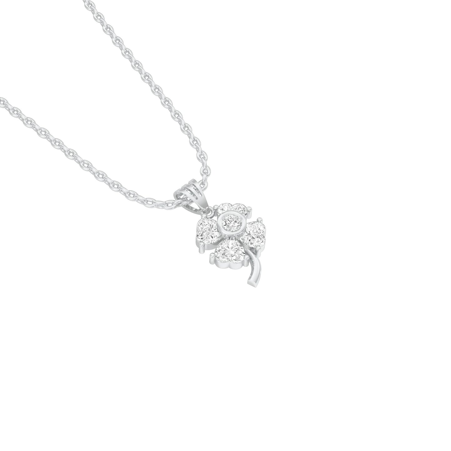 Cosmic Mist Diamond Pendant 18 KT / White Gold