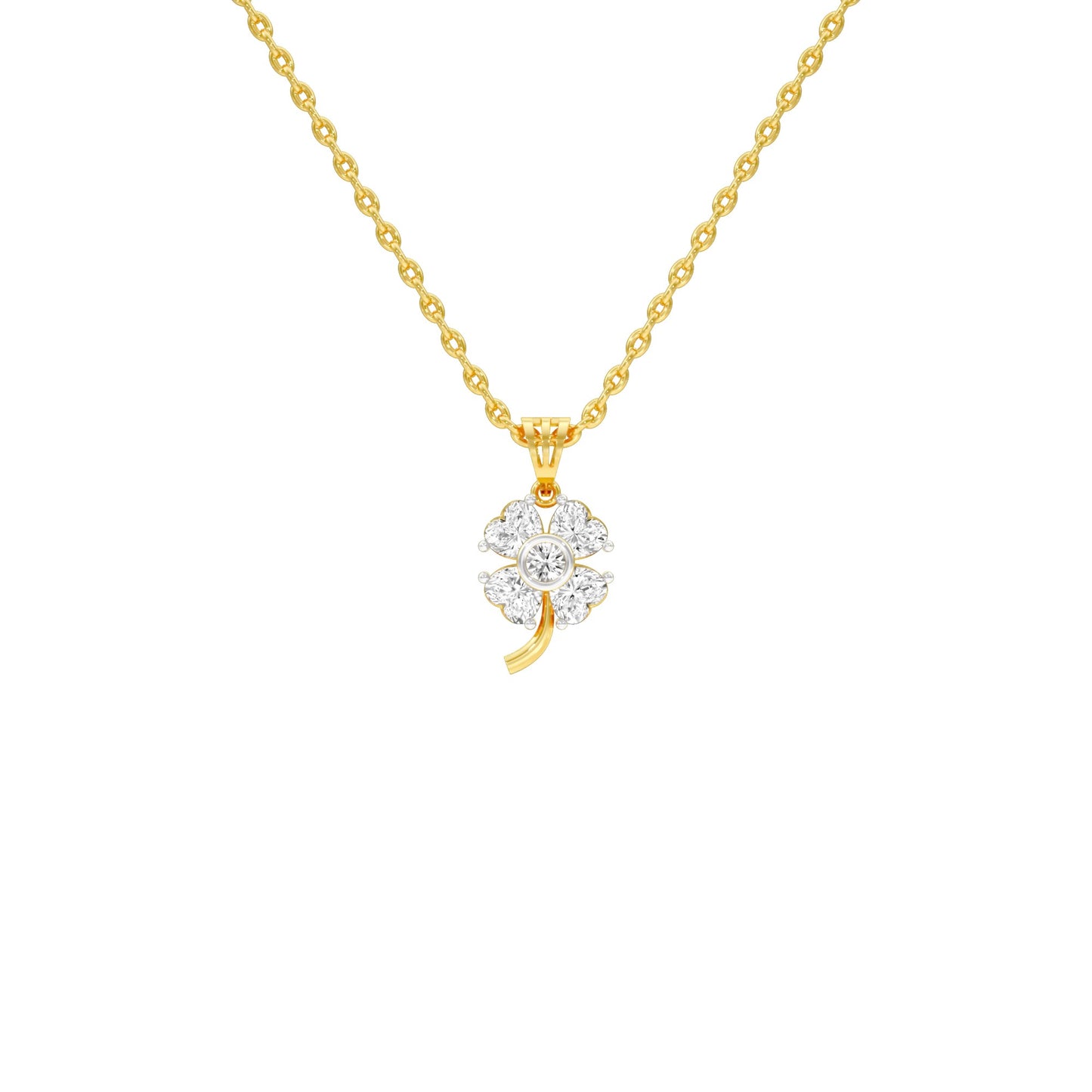 Cosmic Mist Diamond Pendant 18 KT / Yellow Gold