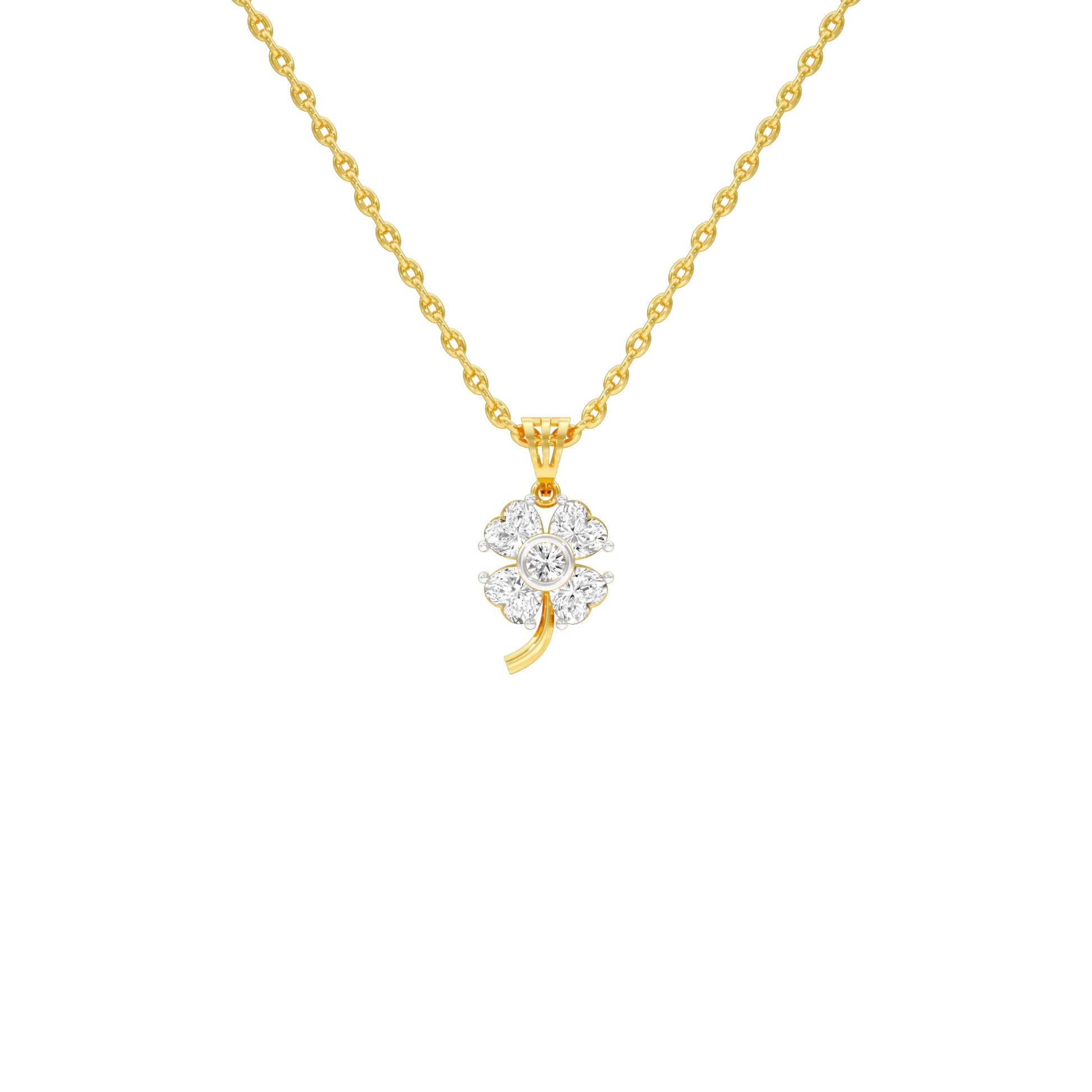 Cosmic Mist Diamond Pendant 18 KT / Yellow Gold