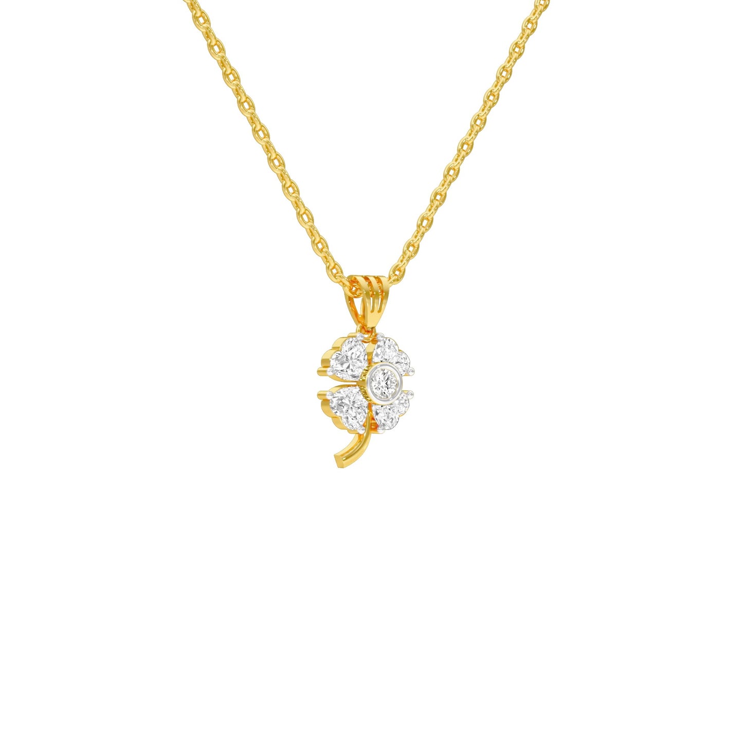 Cosmic Mist Diamond Pendant 18 KT / Yellow Gold