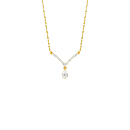 Moonkissed Drop Diamond Pendant 18 KT / Yellow Gold
