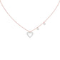 Mini Heart Diamond Pendant 18 KT / Rose Gold