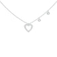 Mini Heart Diamond Pendant 18 KT / White Gold