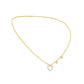 Mini Heart Diamond Pendant 18 KT / Yellow Gold