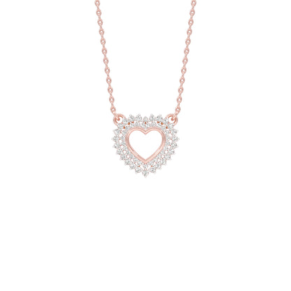 Heartline Diamond Pendant 18 KT / Rose Gold