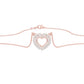 Heartline Diamond Pendant 18 KT / Rose Gold
