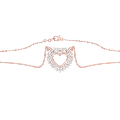 Heartline Diamond Pendant 18 KT / Rose Gold