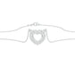 Heartline Diamond Pendant 18 KT / White Gold
