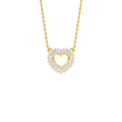 Heartline Diamond Pendant 18 KT / Yellow Gold