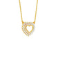 Heartline Diamond Pendant 18 KT / Yellow Gold