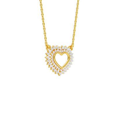 Heartline Diamond Pendant 18 KT / Yellow Gold