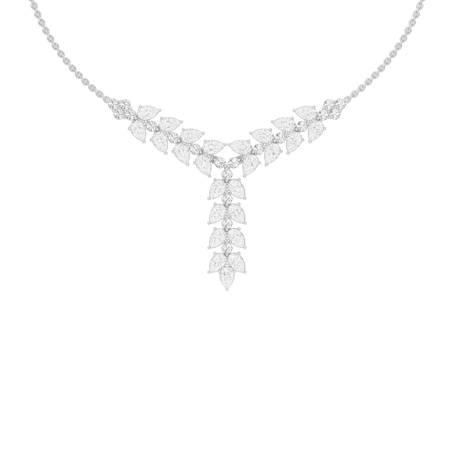 Vinefall Diamond Pendant 18 KT / White Gold