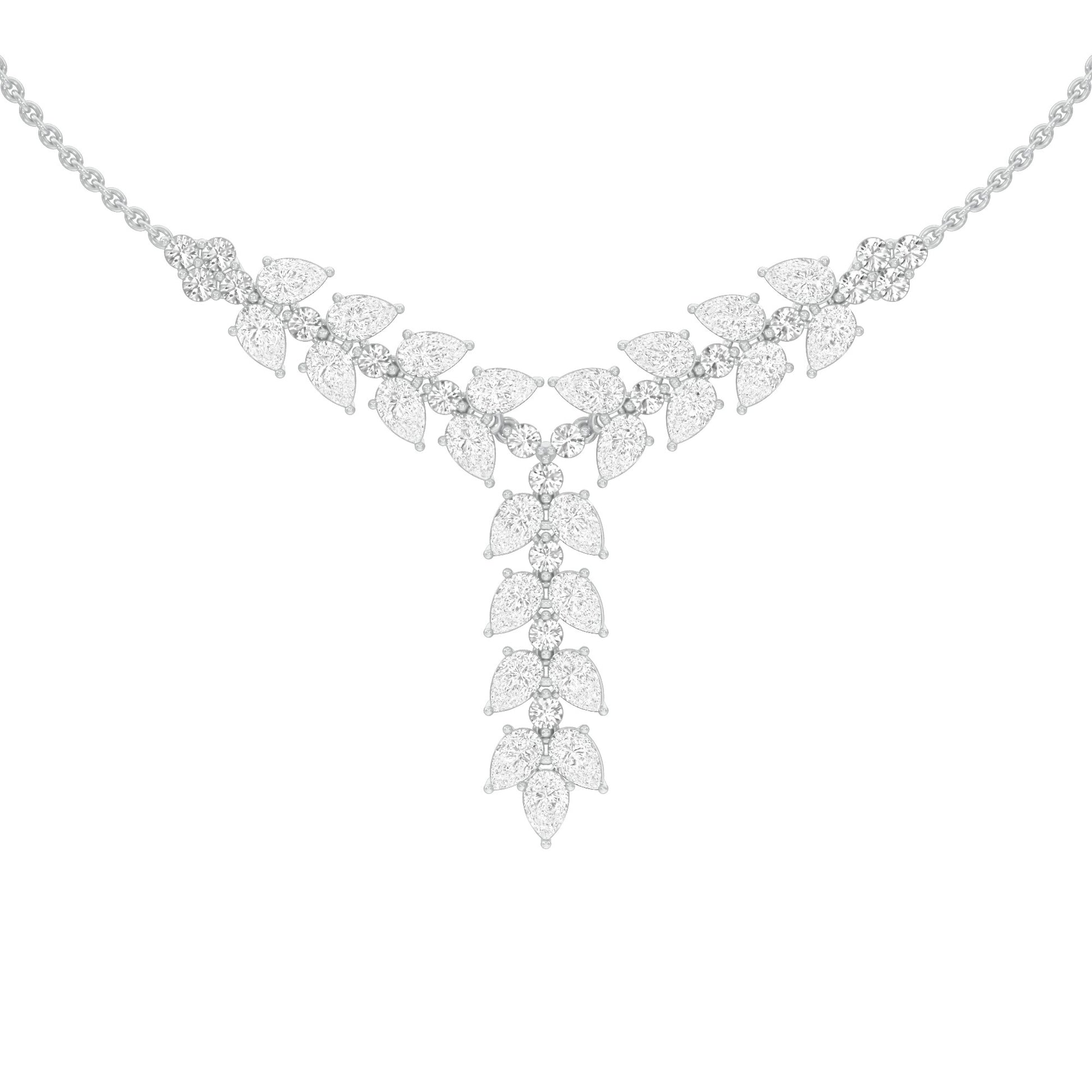 Vinefall Diamond Pendant 18 KT / White Gold
