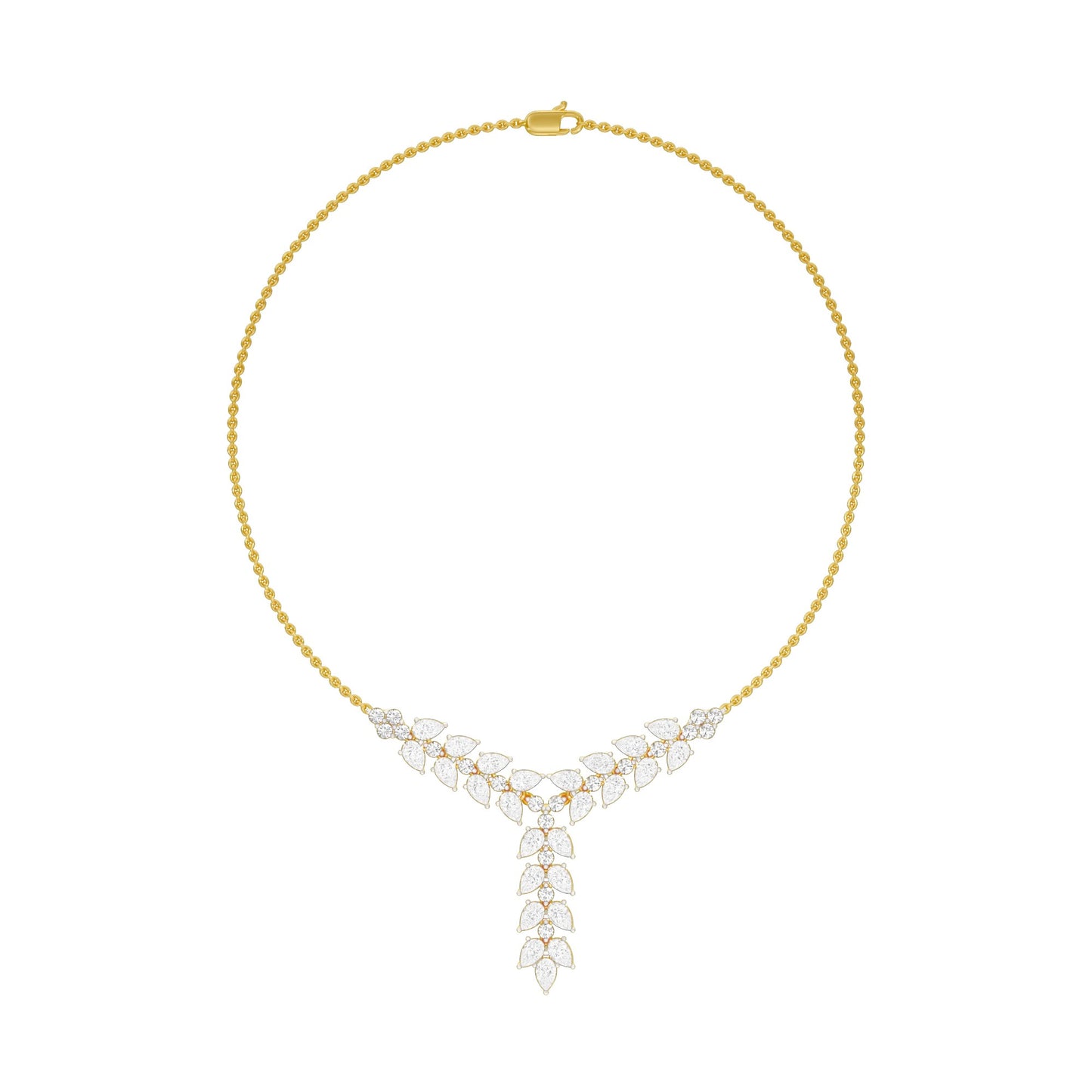 Vinefall Diamond Pendant 18 KT / Yellow Gold