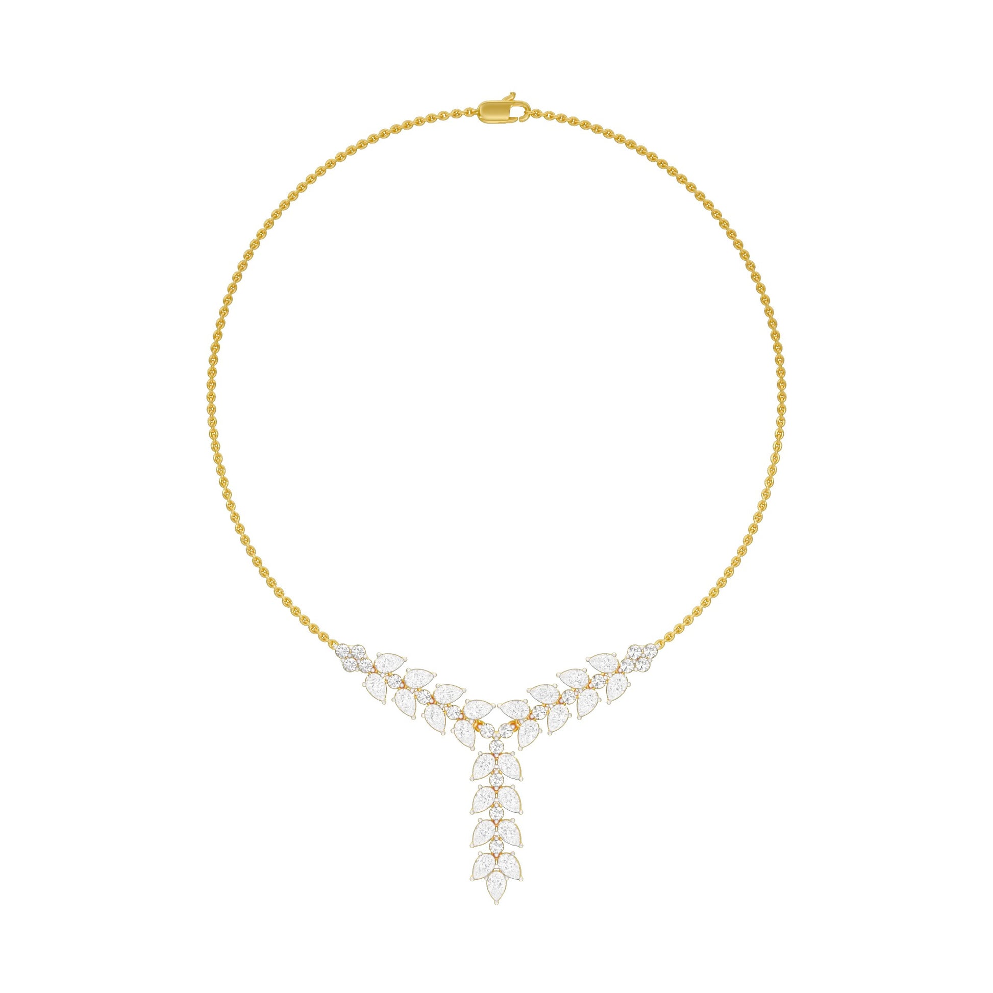 Vinefall Diamond Pendant 18 KT / Yellow Gold