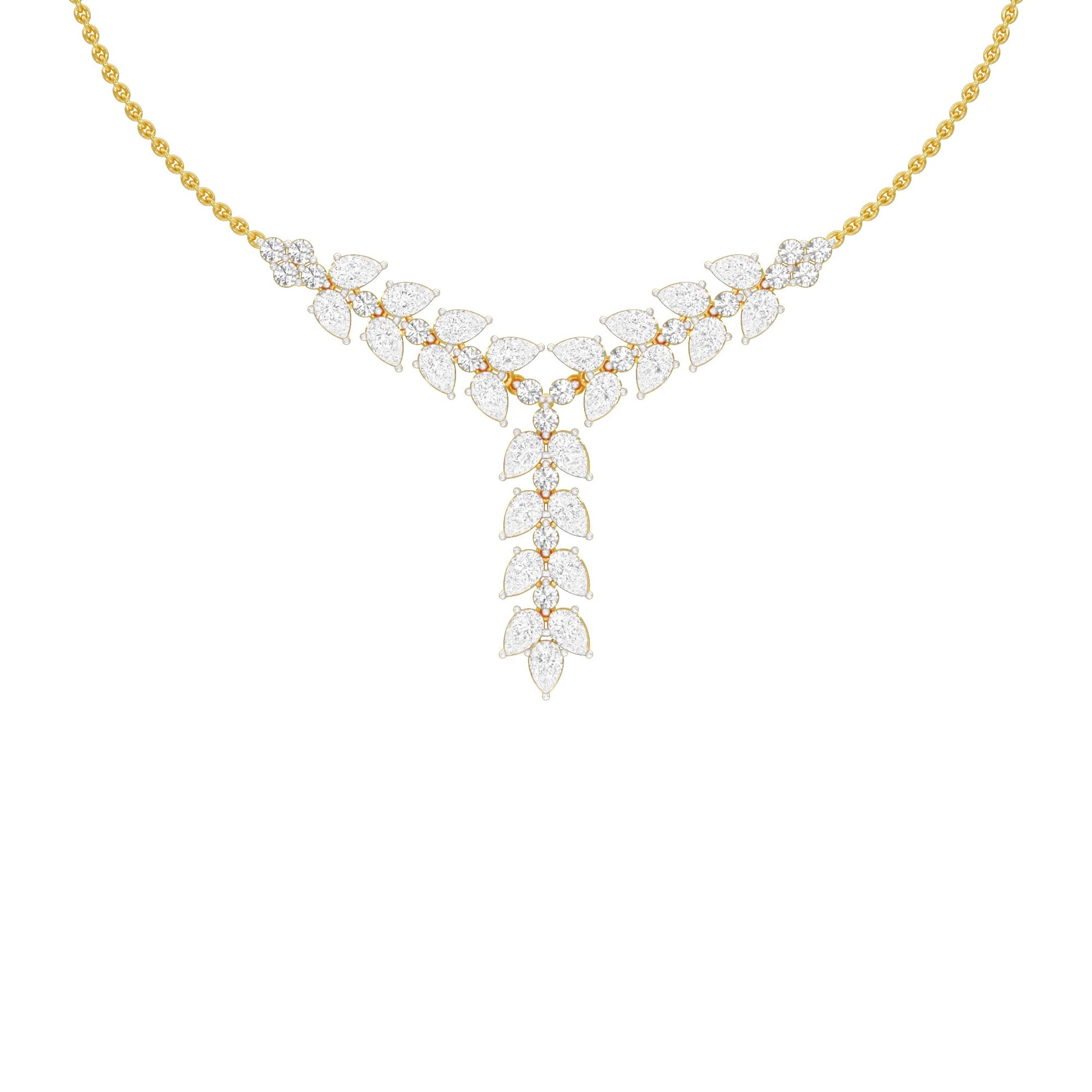 Vinefall Diamond Pendant 18 KT / Yellow Gold