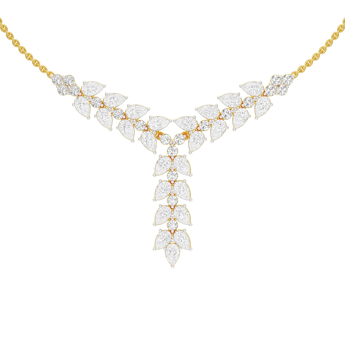 Vinefall Diamond Pendant 18 KT / Yellow Gold