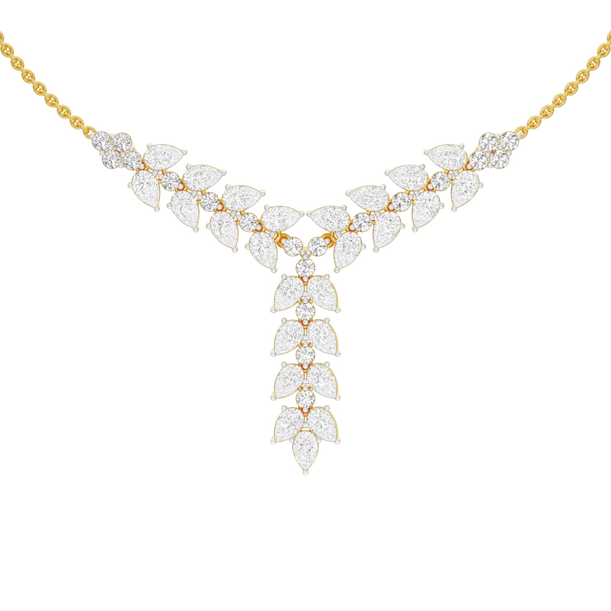 Vinefall Diamond Pendant 18 KT / Yellow Gold