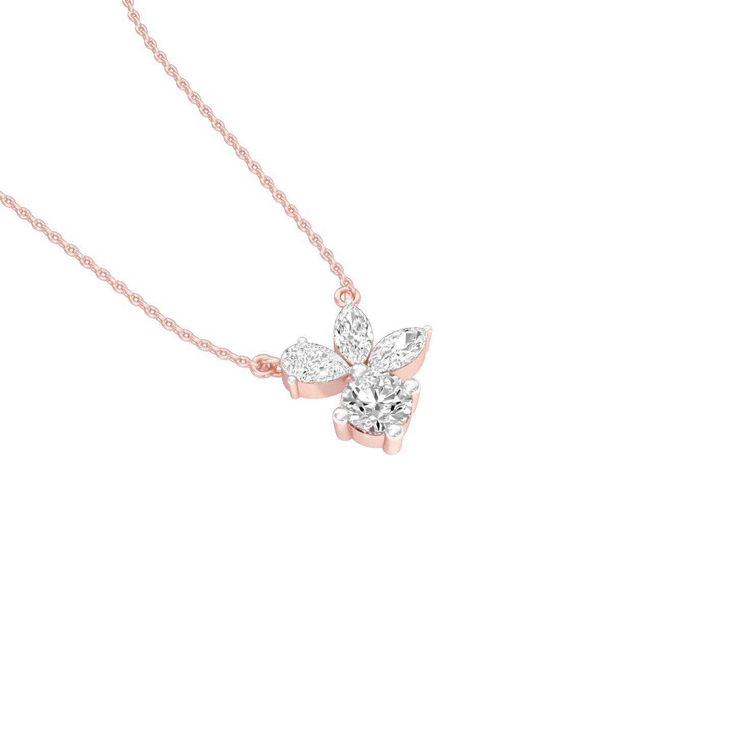 Little Lumen Diamond Pendant 18 KT / Rose Gold