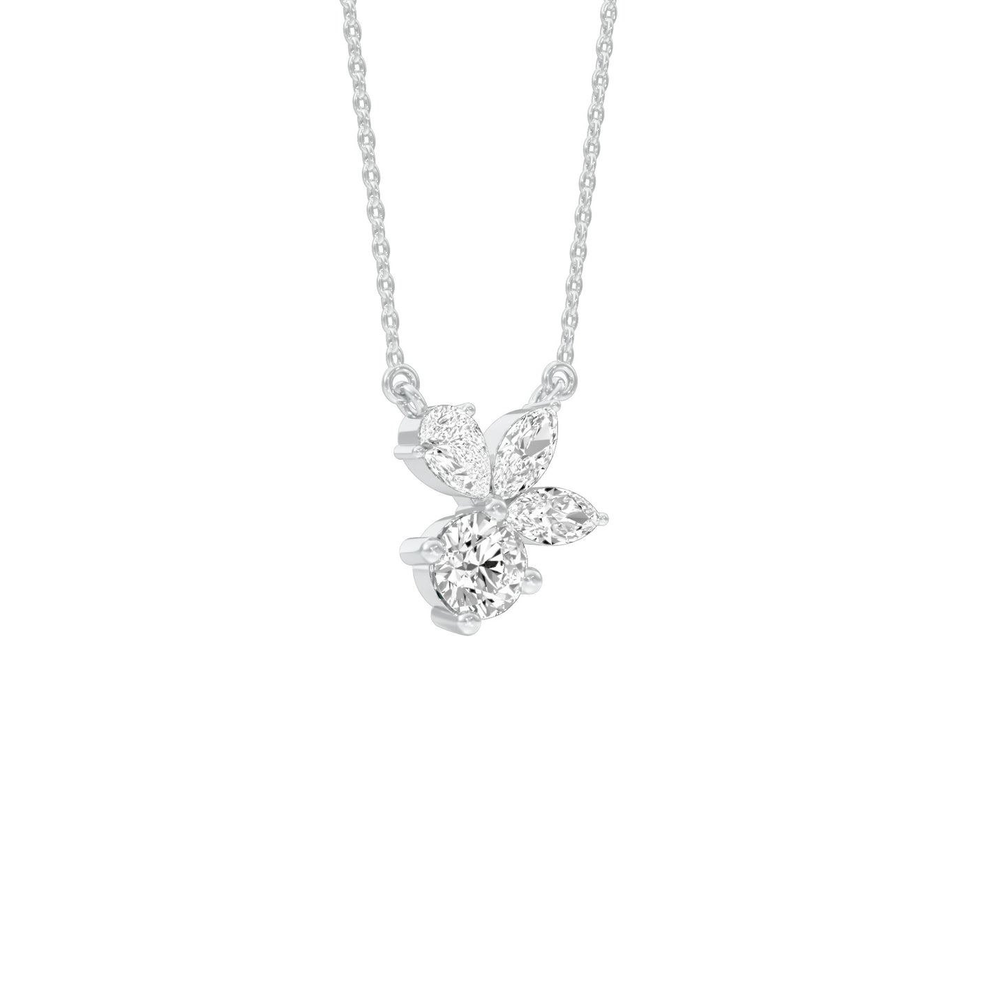 Little Lumen Diamond Pendant 18 KT / White Gold